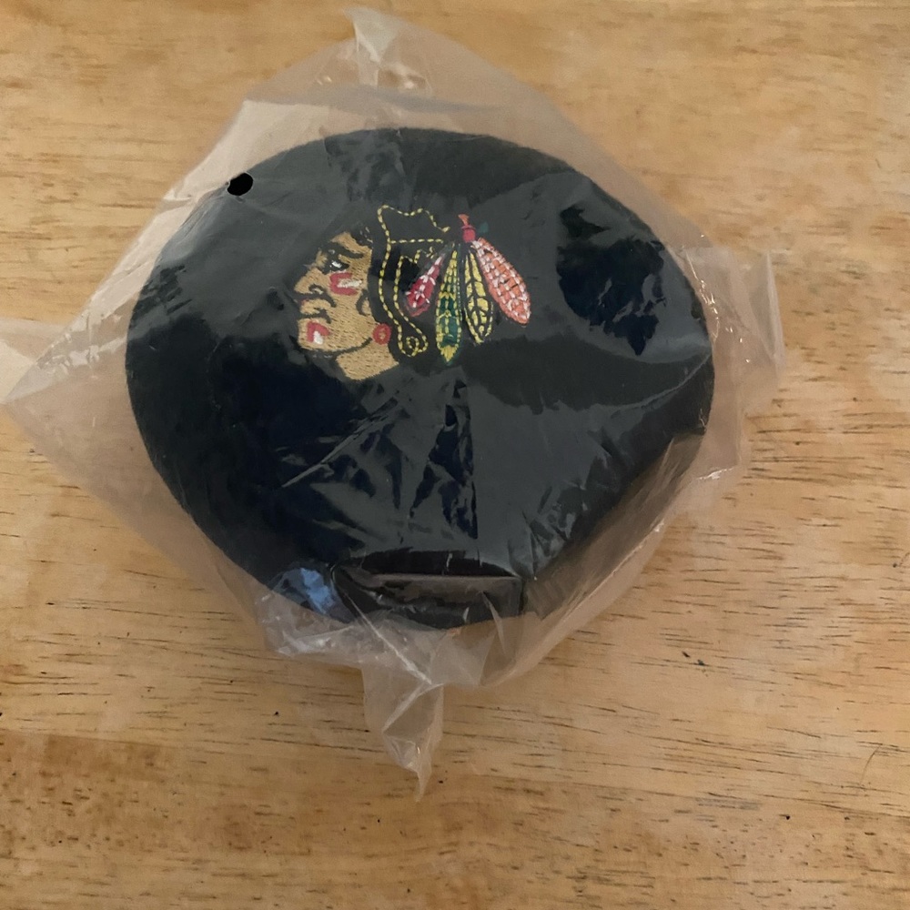 Rare Chicago Blackhawks retro SGA talking plush puck. Sealed and working.